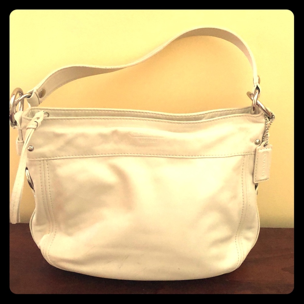 Coach leather hobo bag.